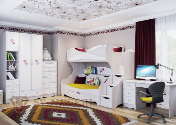 Модульная детская спальня Акварель 1
