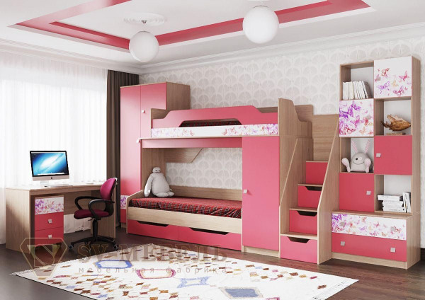 Модульная детская спальня Сити 1